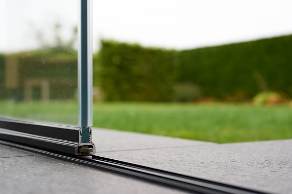 Cortina de cristal para terraza en Bélgica