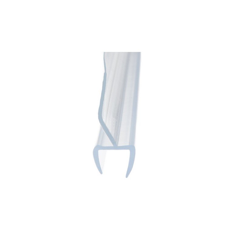 Junta flexible doble 10mm para cortinas de cristal con doble sellado