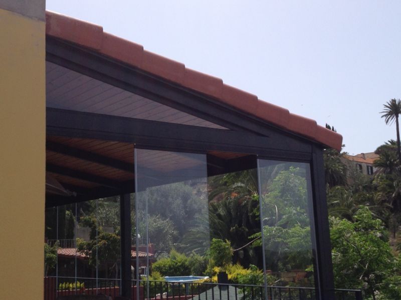 glazed porch in Las Palmas